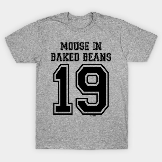 Mouse In Baked Beans Jersey (Black Version) by Jan Grackle